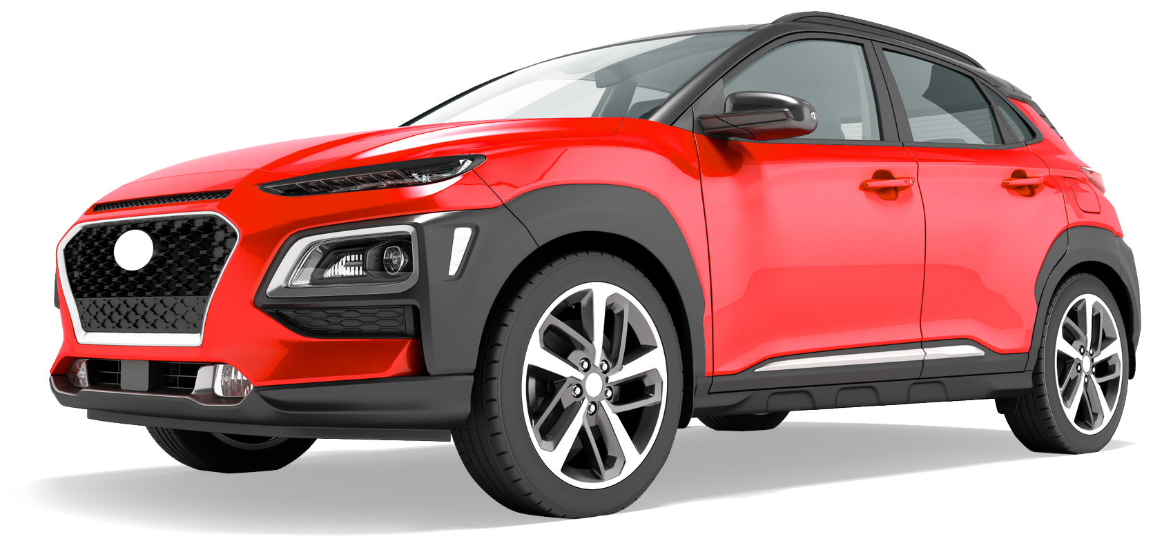 Multiple red sports cars ready for mobile pre-purchase inspection